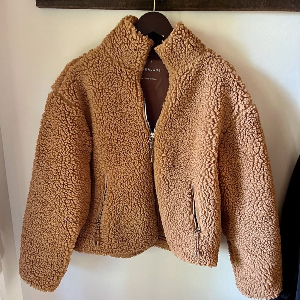 Everlane Camel Sherpa Jacket